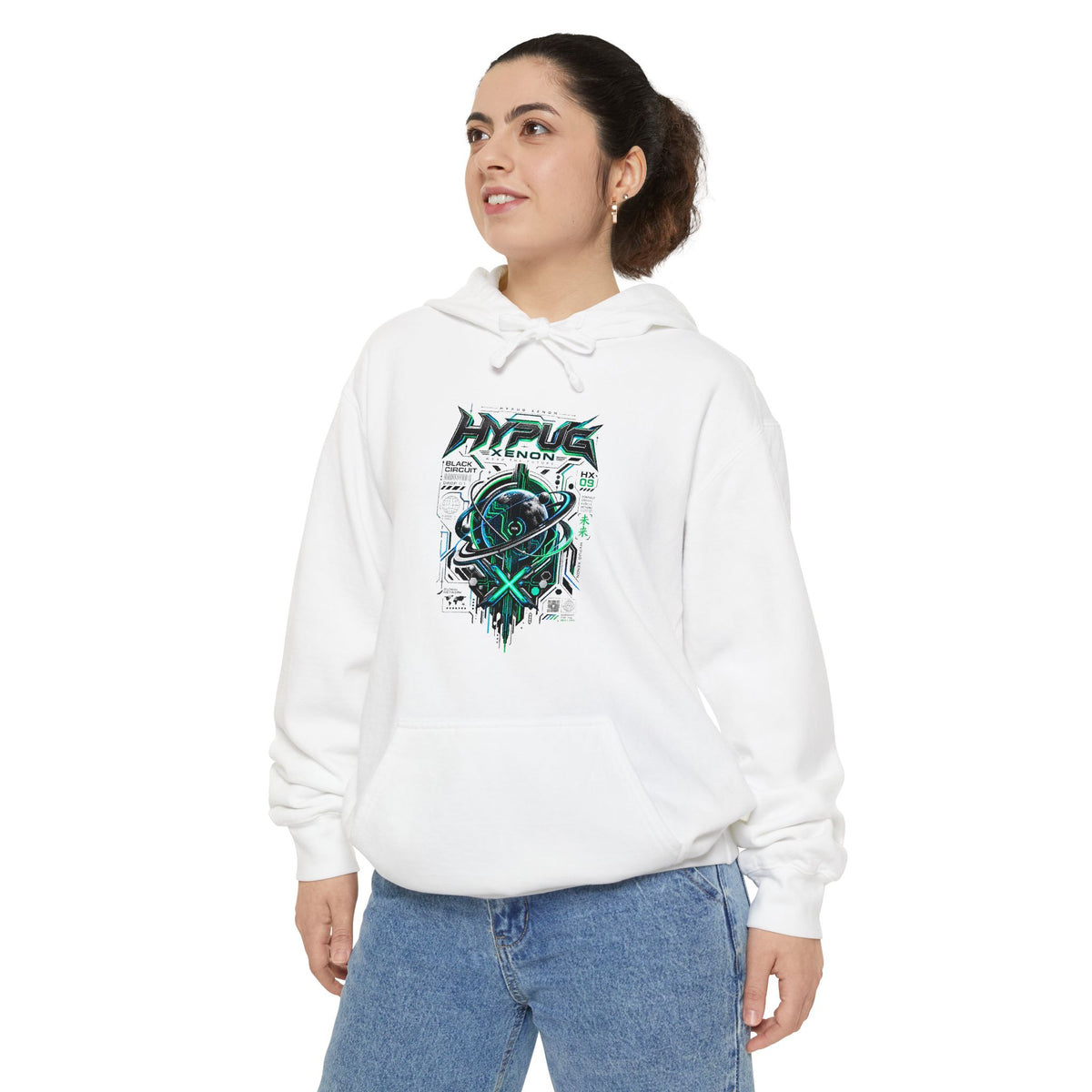 HYPUG XENON BLACK CIRCUIT Hoodie — DROP 01