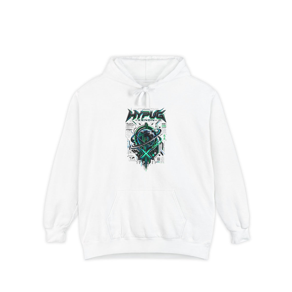 HYPUG XENON BLACK CIRCUIT Hoodie — DROP 01