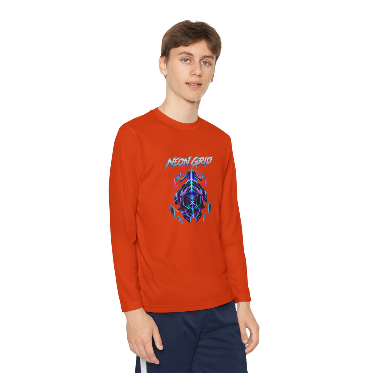 HYPUG XENON Neon Grid Long Sleeve Shirt — Drop 01