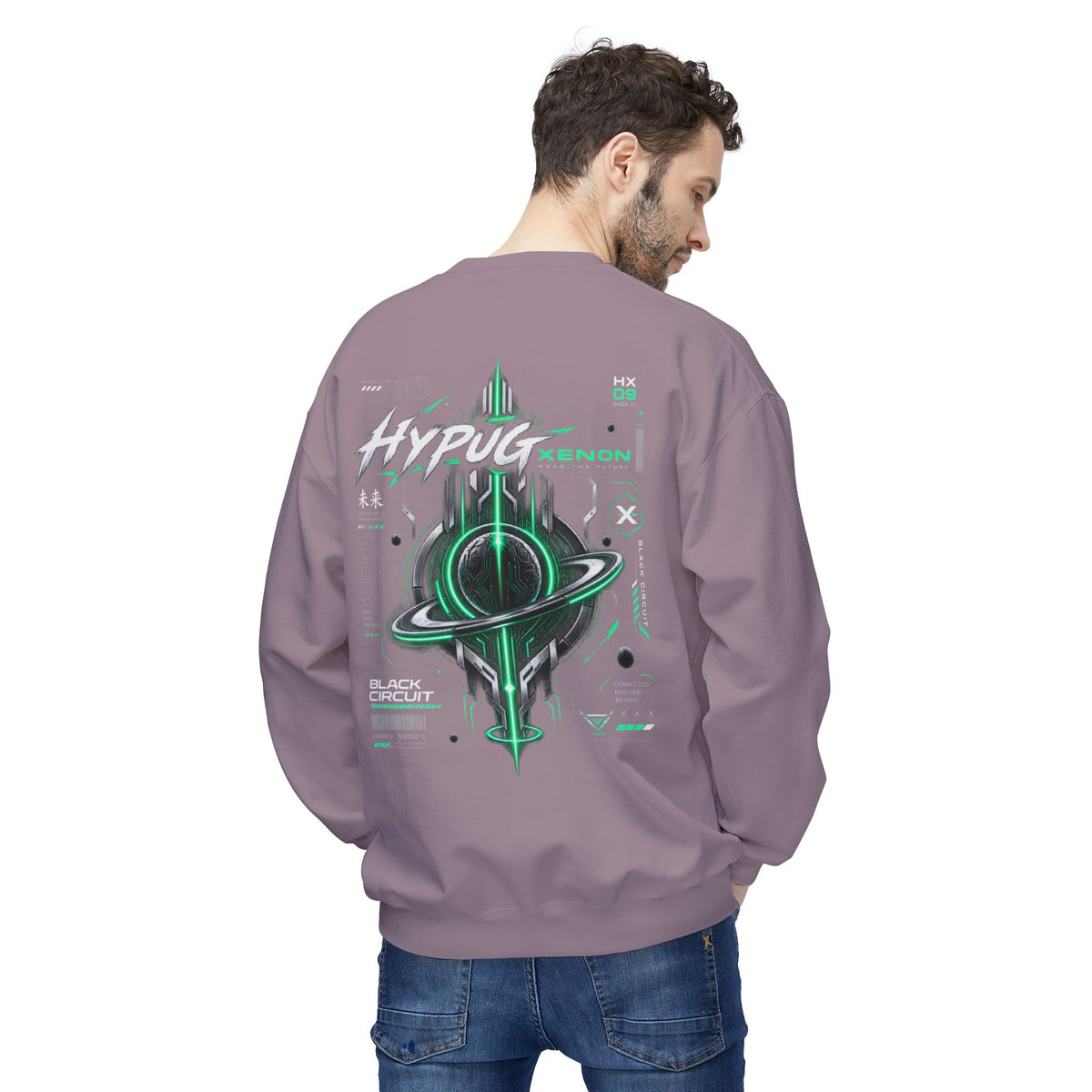HYPUG XENON BLACK CIRCUIT Sweatshirt — DROP 01