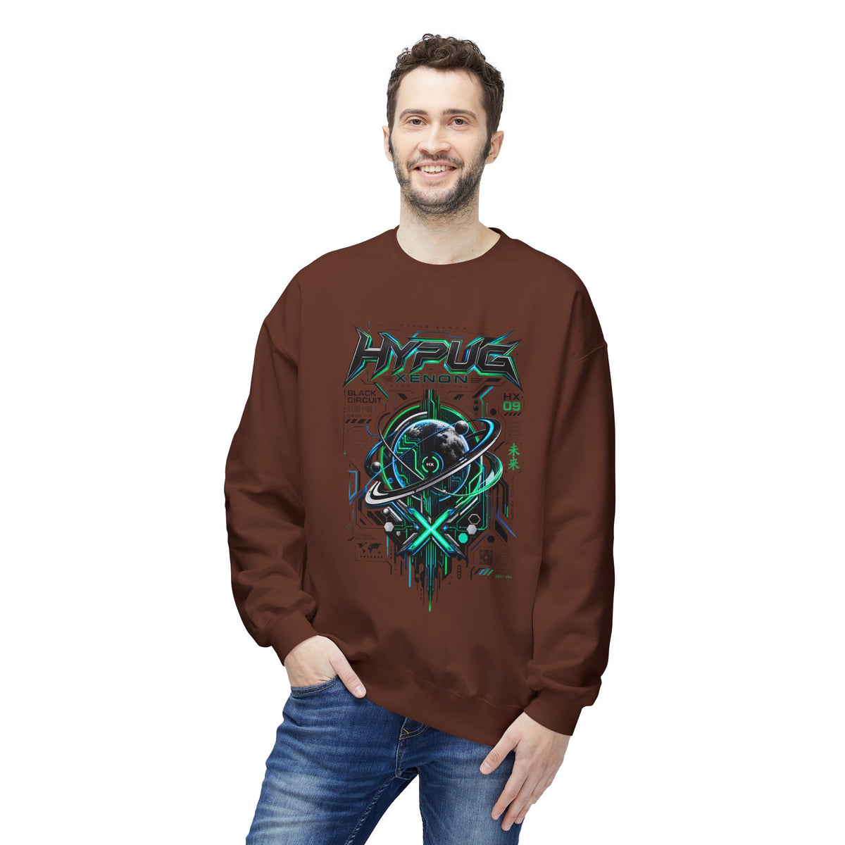 HYPUG XENON BLACK CIRCUIT Sweatshirt — DROP 01