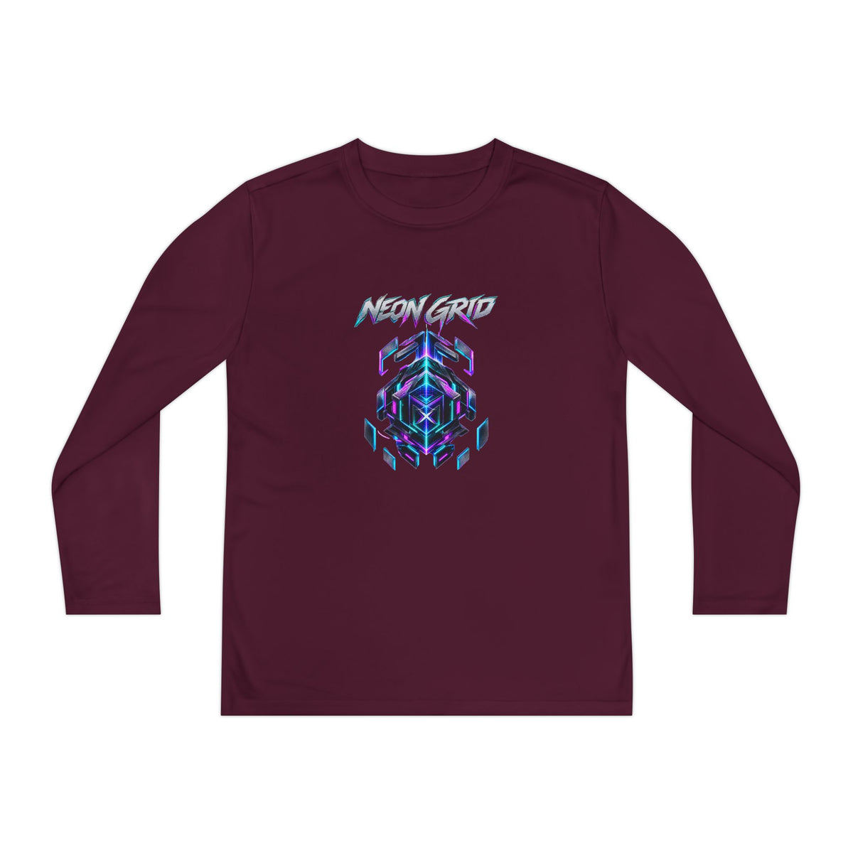 HYPUG XENON Neon Grid Long Sleeve Shirt — Drop 01