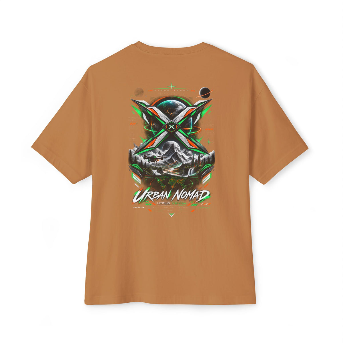 Urban Nomad Graphic Tee — HYPUG Xenon Mountain Explorer Design