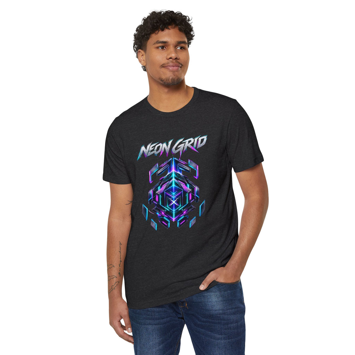 HYPUG XENON Neon Grid T-Shirt — Drop 01