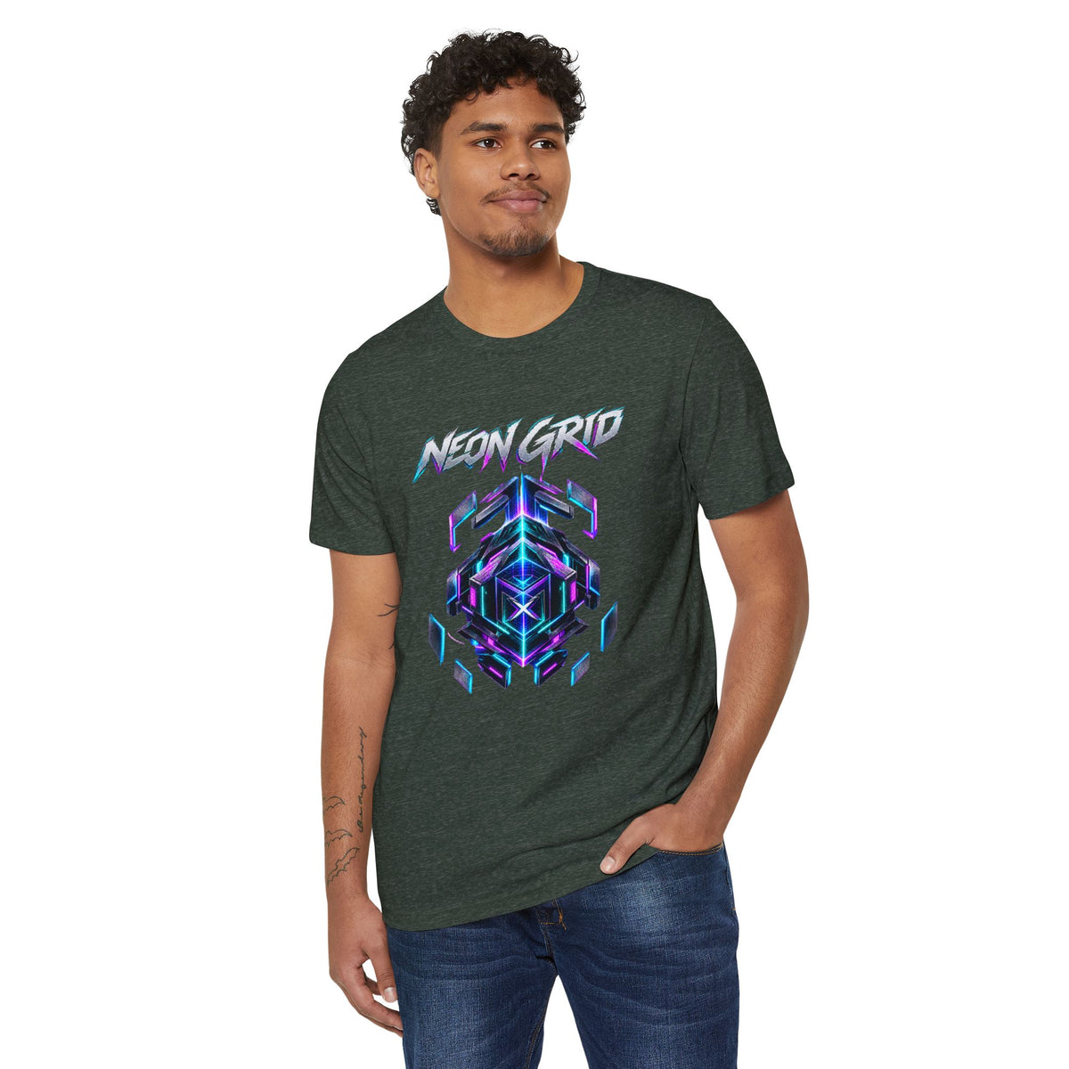 HYPUG XENON Neon Grid T-Shirt — Drop 01