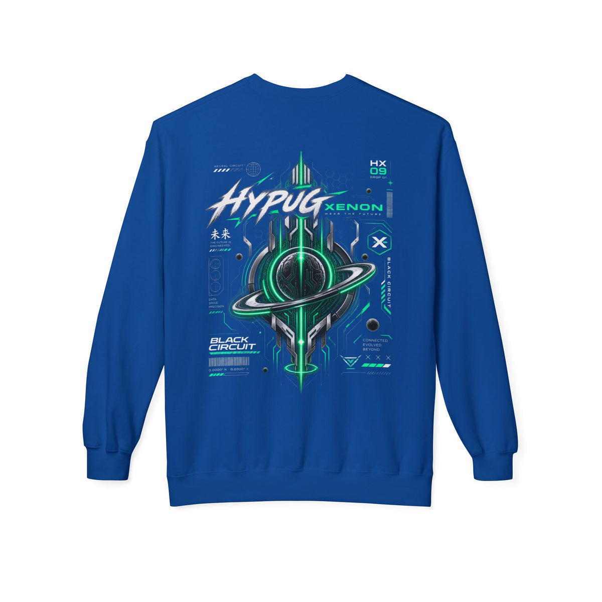 HYPUG XENON BLACK CIRCUIT Sweatshirt — DROP 01