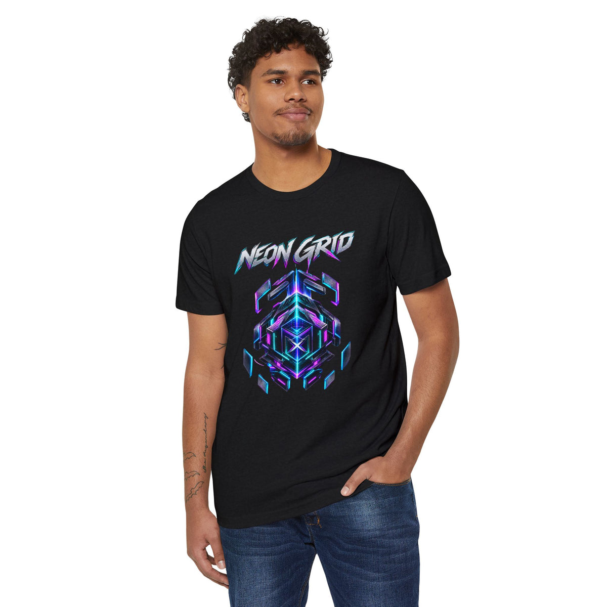 HYPUG XENON Neon Grid T-Shirt — Drop 01