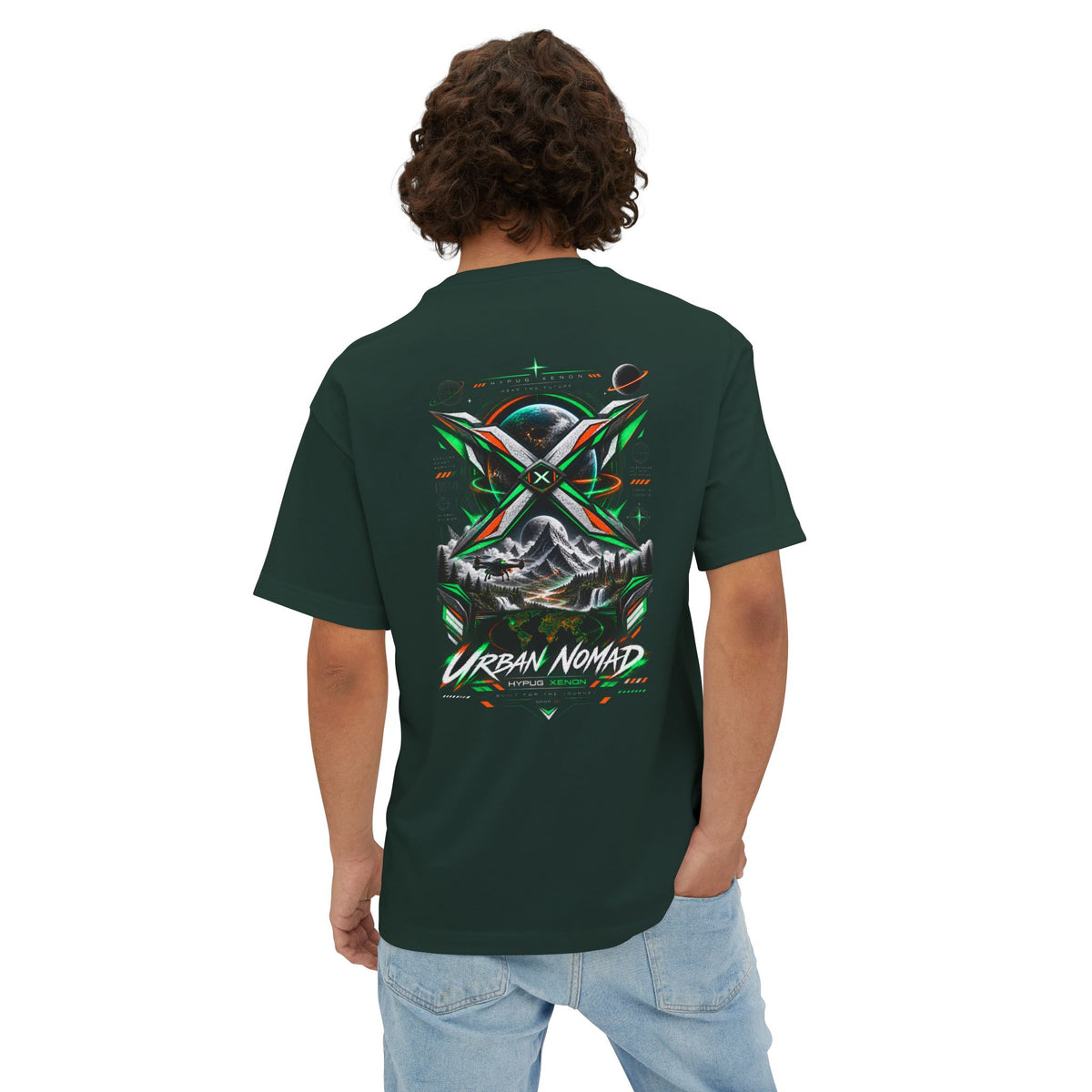 Urban Nomad Graphic Tee — HYPUG Xenon Mountain Explorer Design