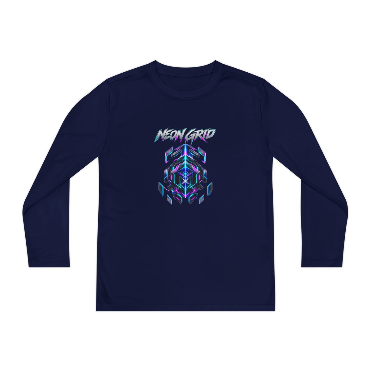 HYPUG XENON Neon Grid Long Sleeve Shirt — Drop 01