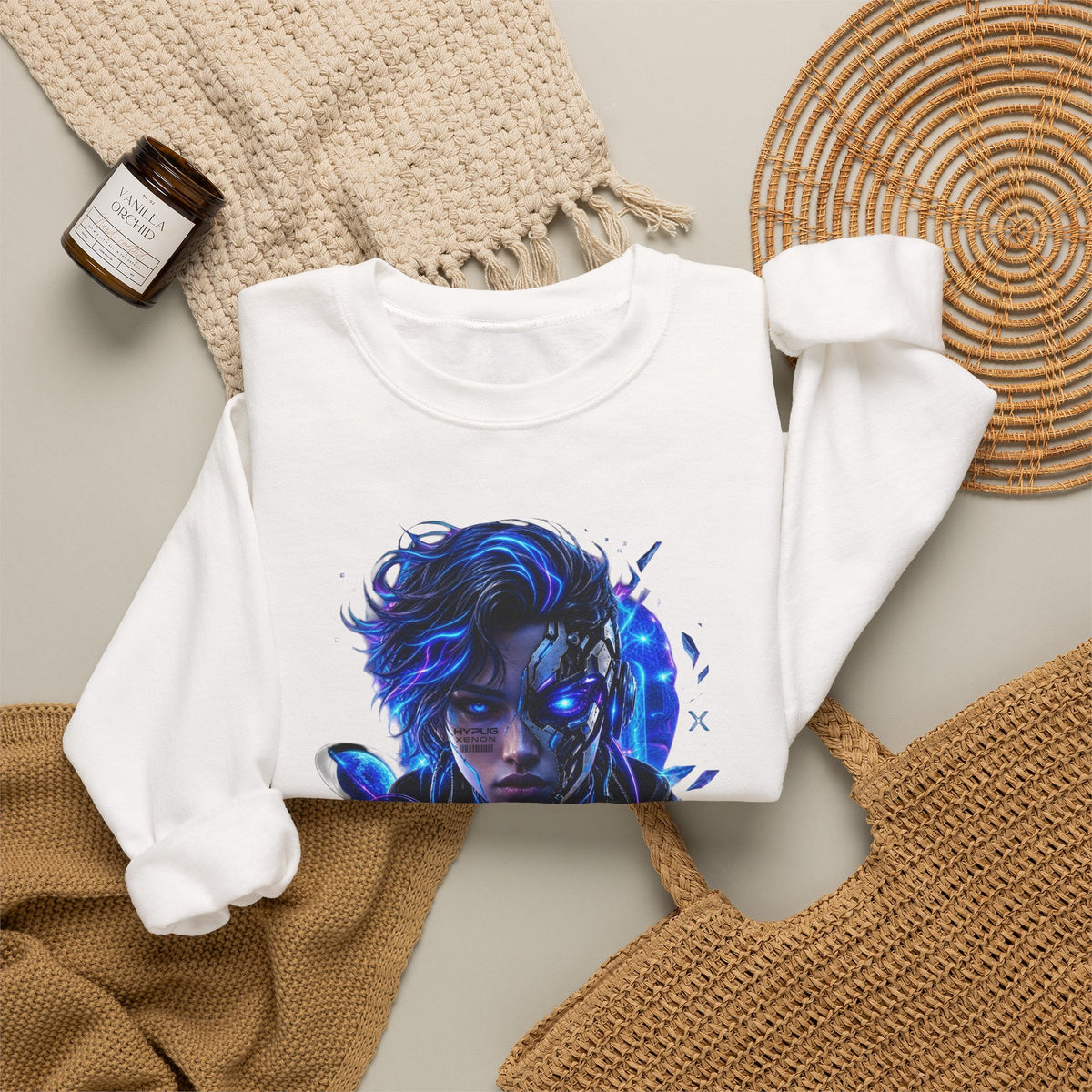 HYPUG XENON — DIGITAL FLUX SWEATSHIRT