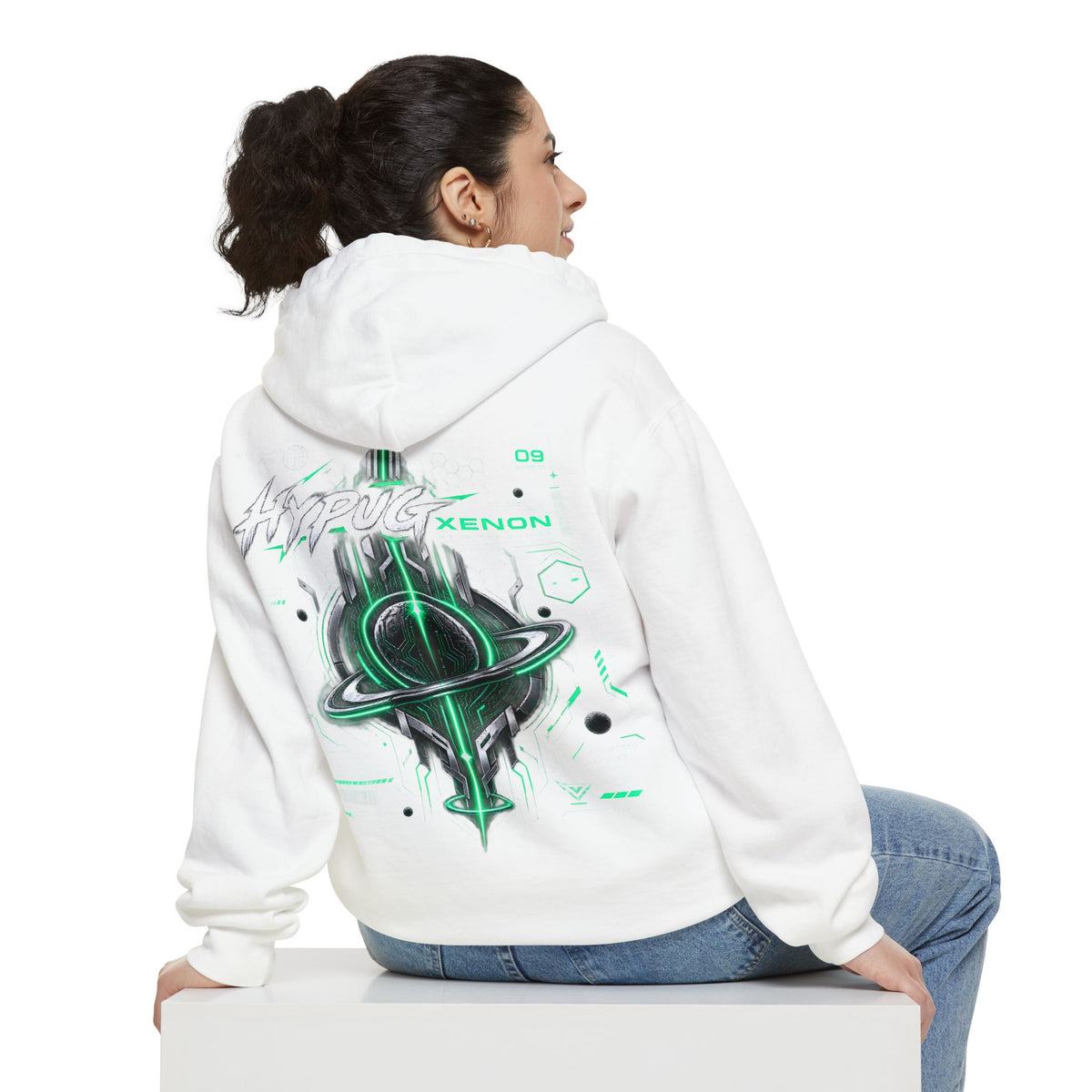 HYPUG XENON BLACK CIRCUIT Hoodie — DROP 01
