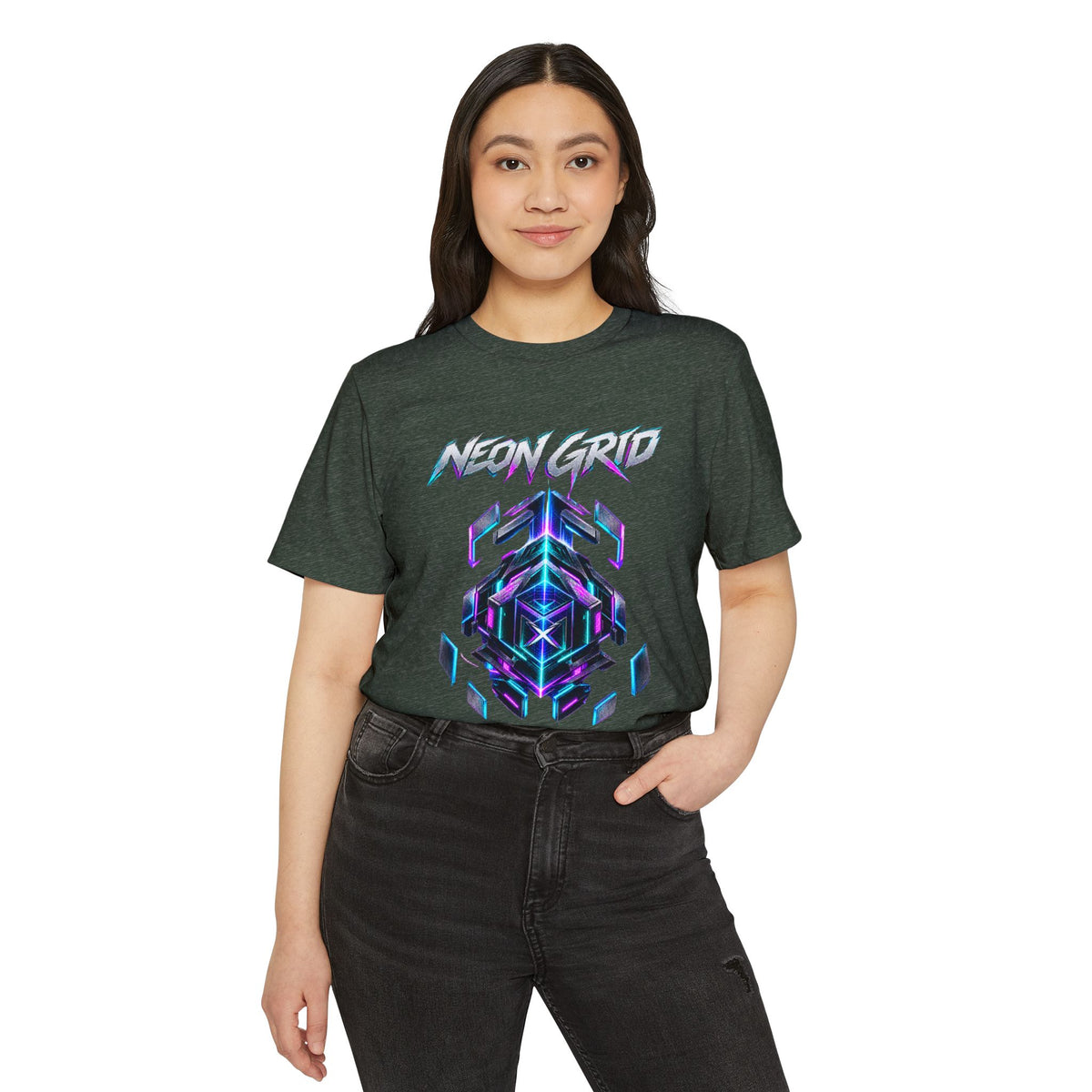 HYPUG XENON Neon Grid T-Shirt — Drop 01