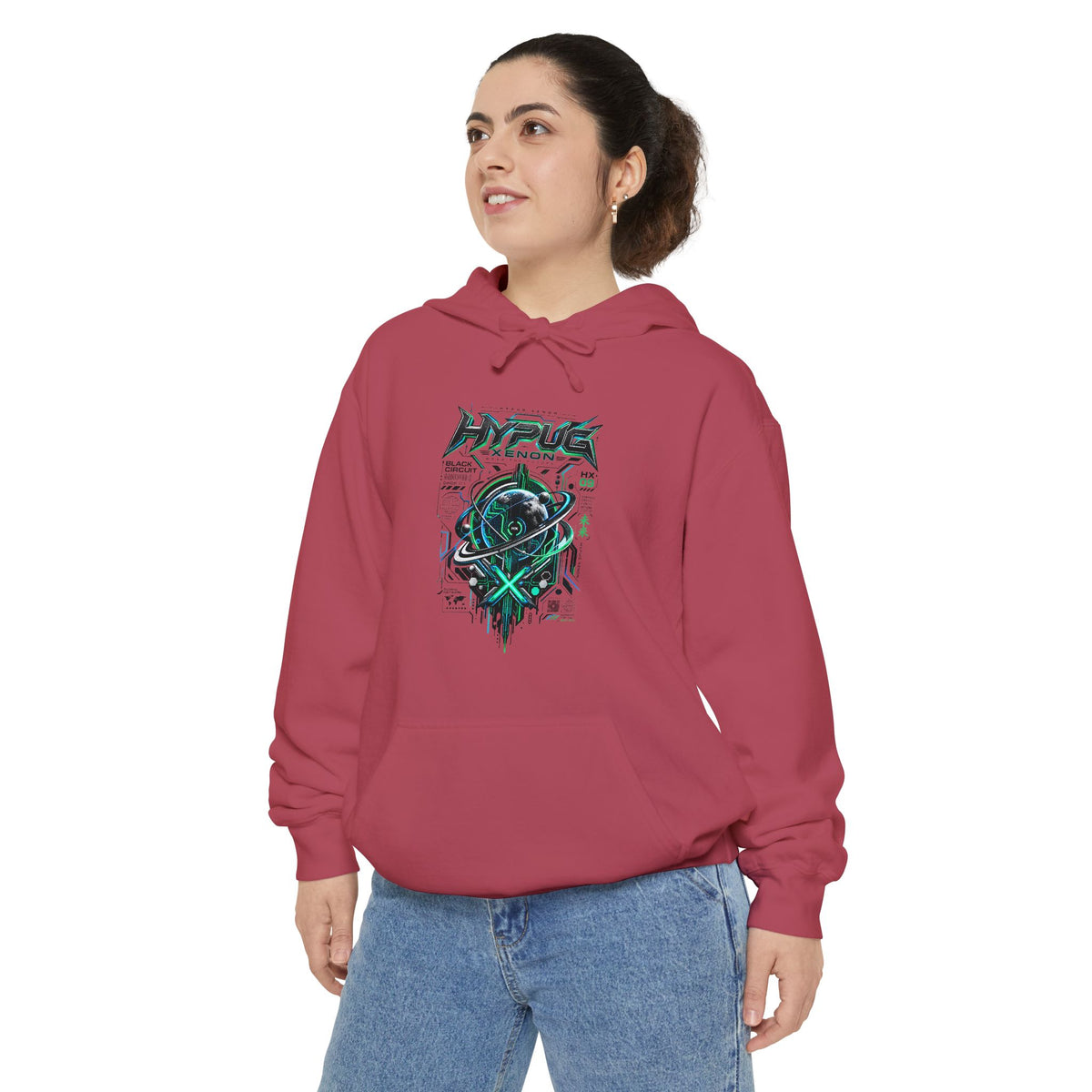 HYPUG XENON BLACK CIRCUIT Hoodie — DROP 01