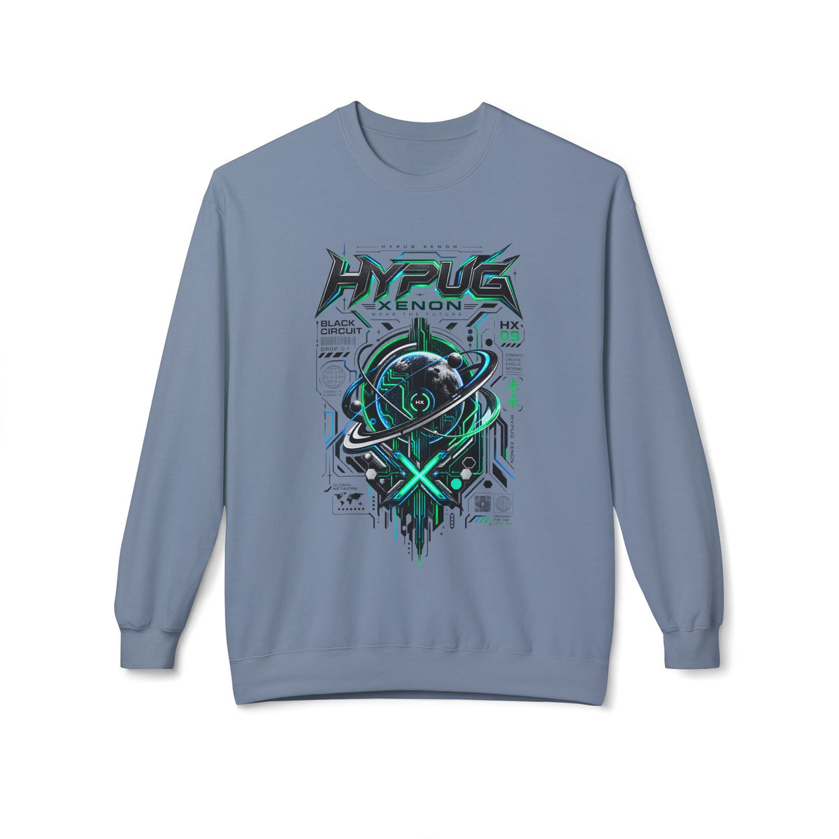 HYPUG XENON BLACK CIRCUIT Sweatshirt — DROP 01