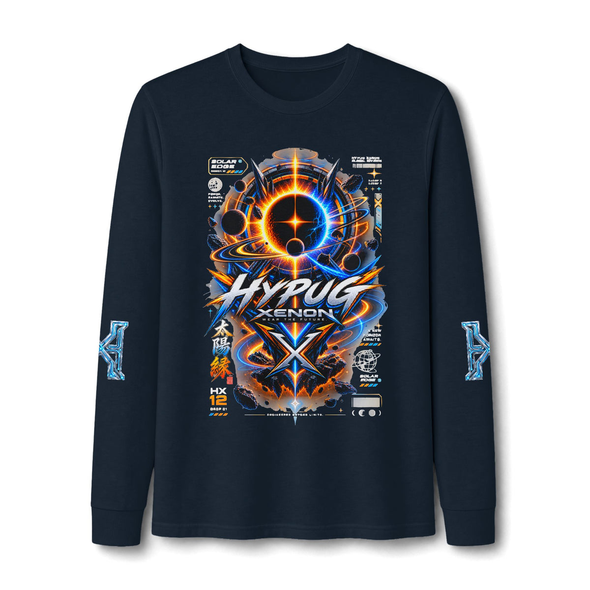 HYPUG XENON SOLAR EDGE Long Sleeve Tee — DROP 01