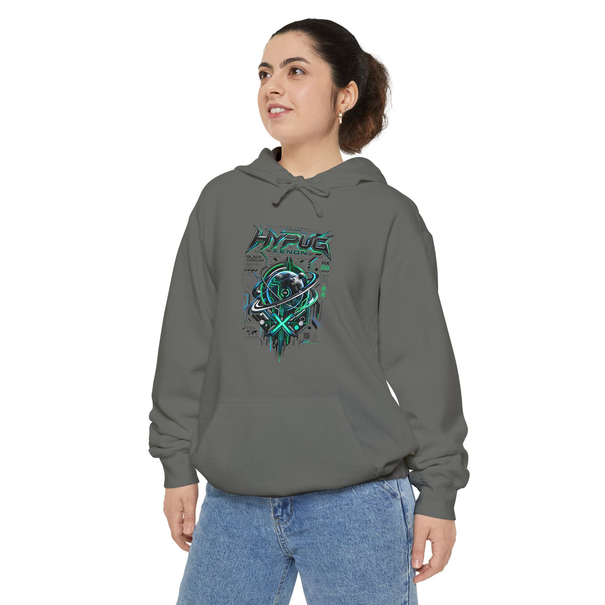 HYPUG XENON BLACK CIRCUIT Hoodie — DROP 01