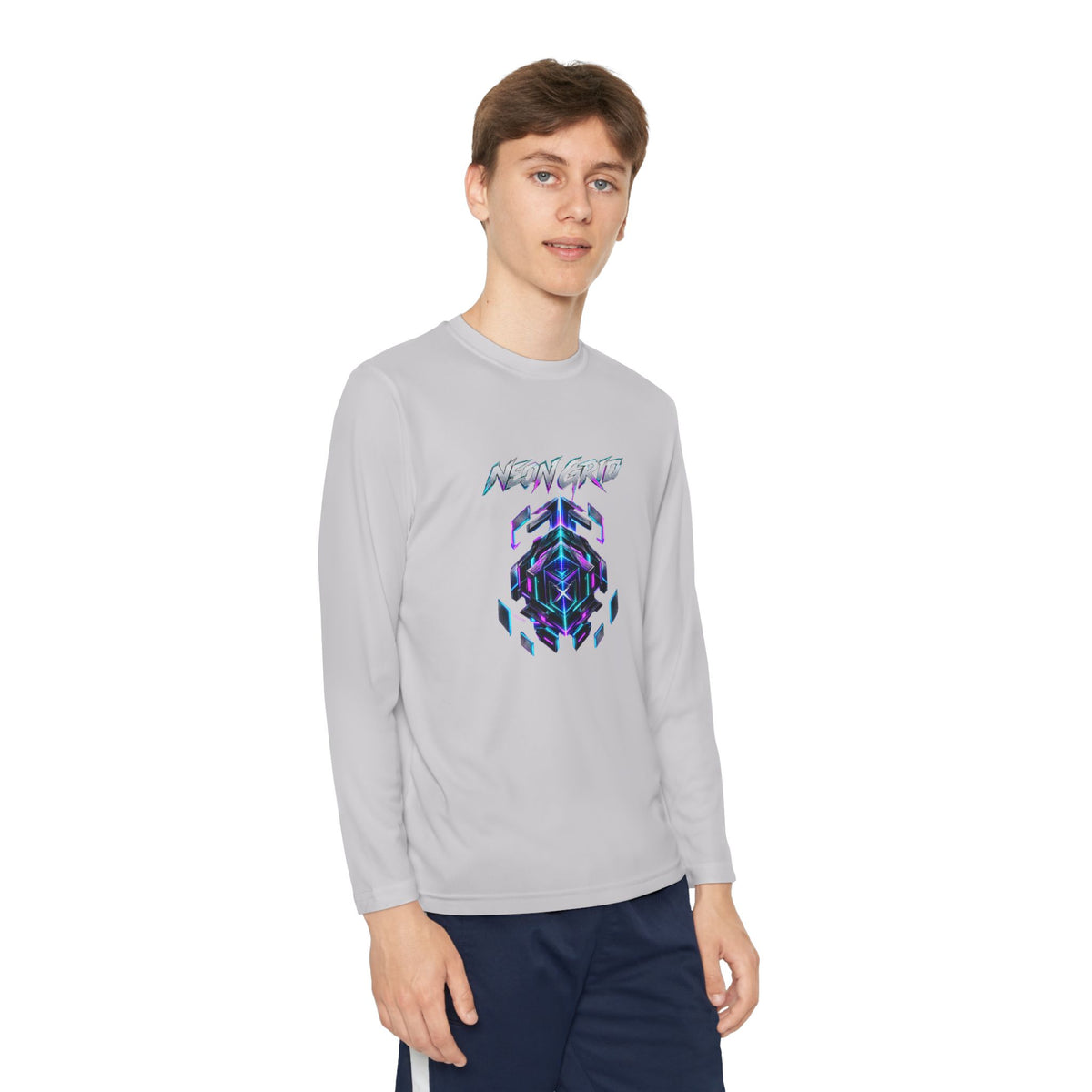 HYPUG XENON Neon Grid Long Sleeve Shirt — Drop 01