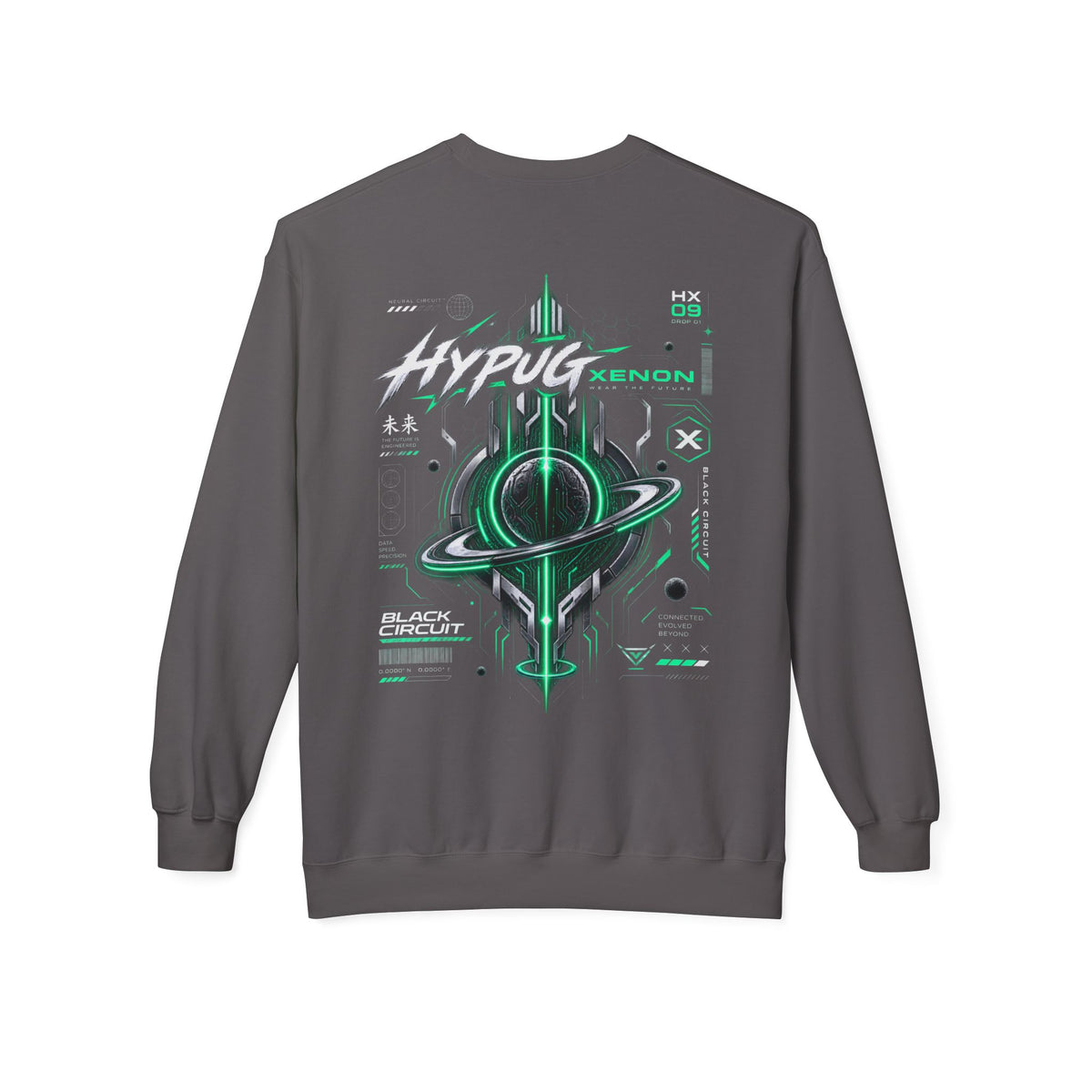 HYPUG XENON BLACK CIRCUIT Sweatshirt — DROP 01