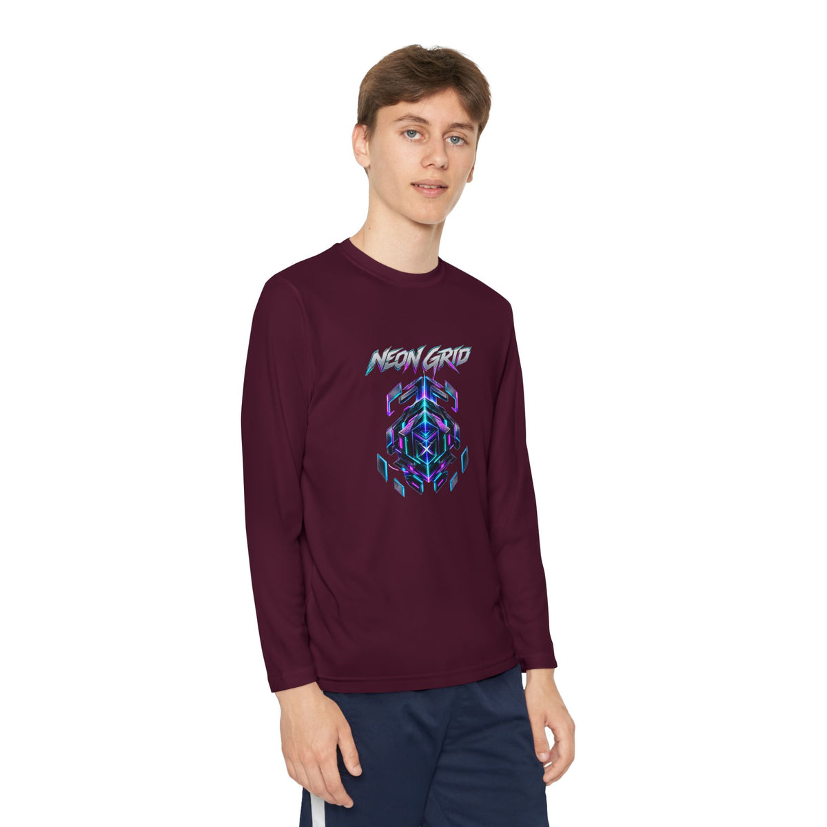 HYPUG XENON Neon Grid Long Sleeve Shirt — Drop 01