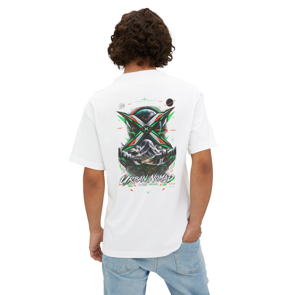 Urban Nomad Graphic Tee — HYPUG Xenon Mountain Explorer Design