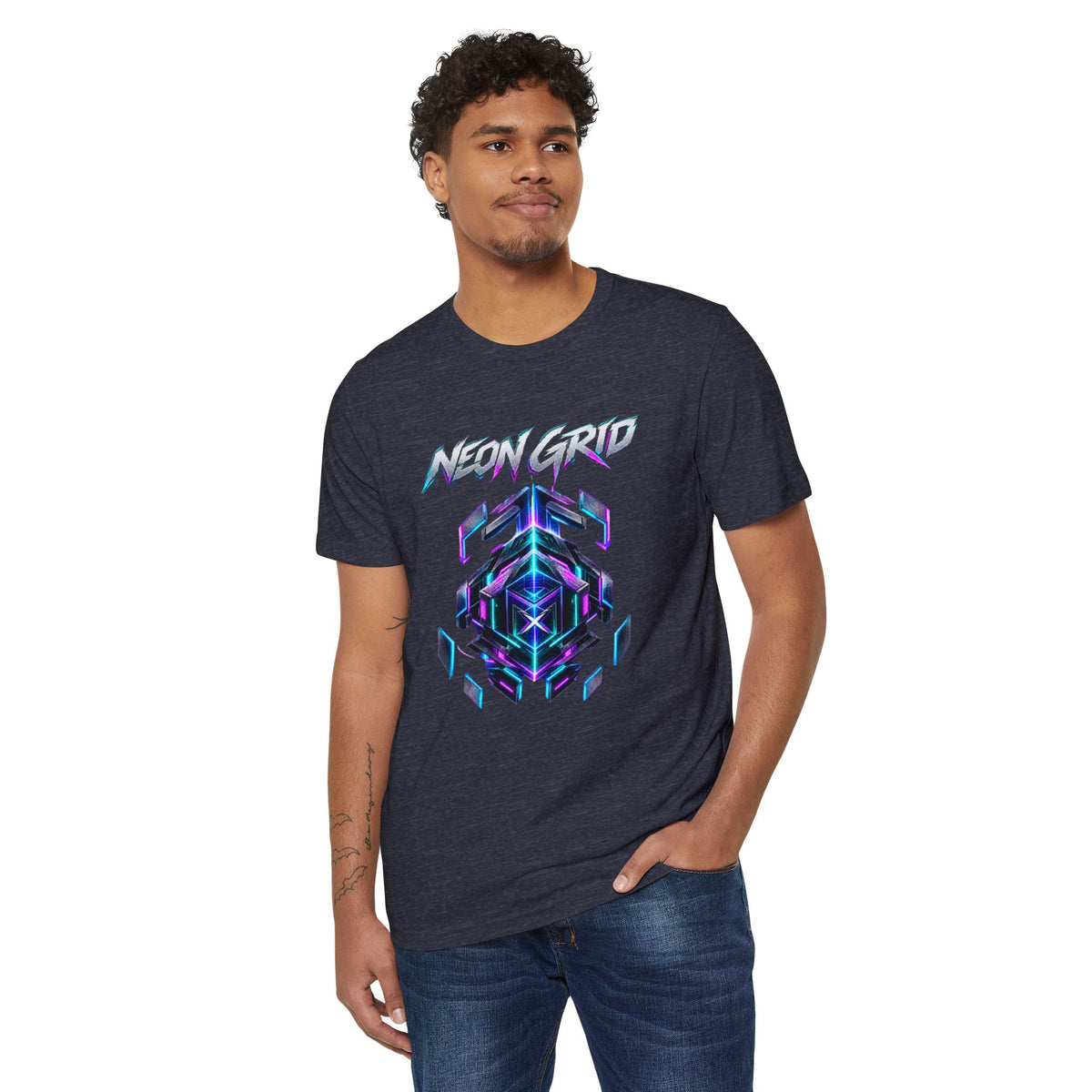 HYPUG XENON Neon Grid T-Shirt — Drop 01