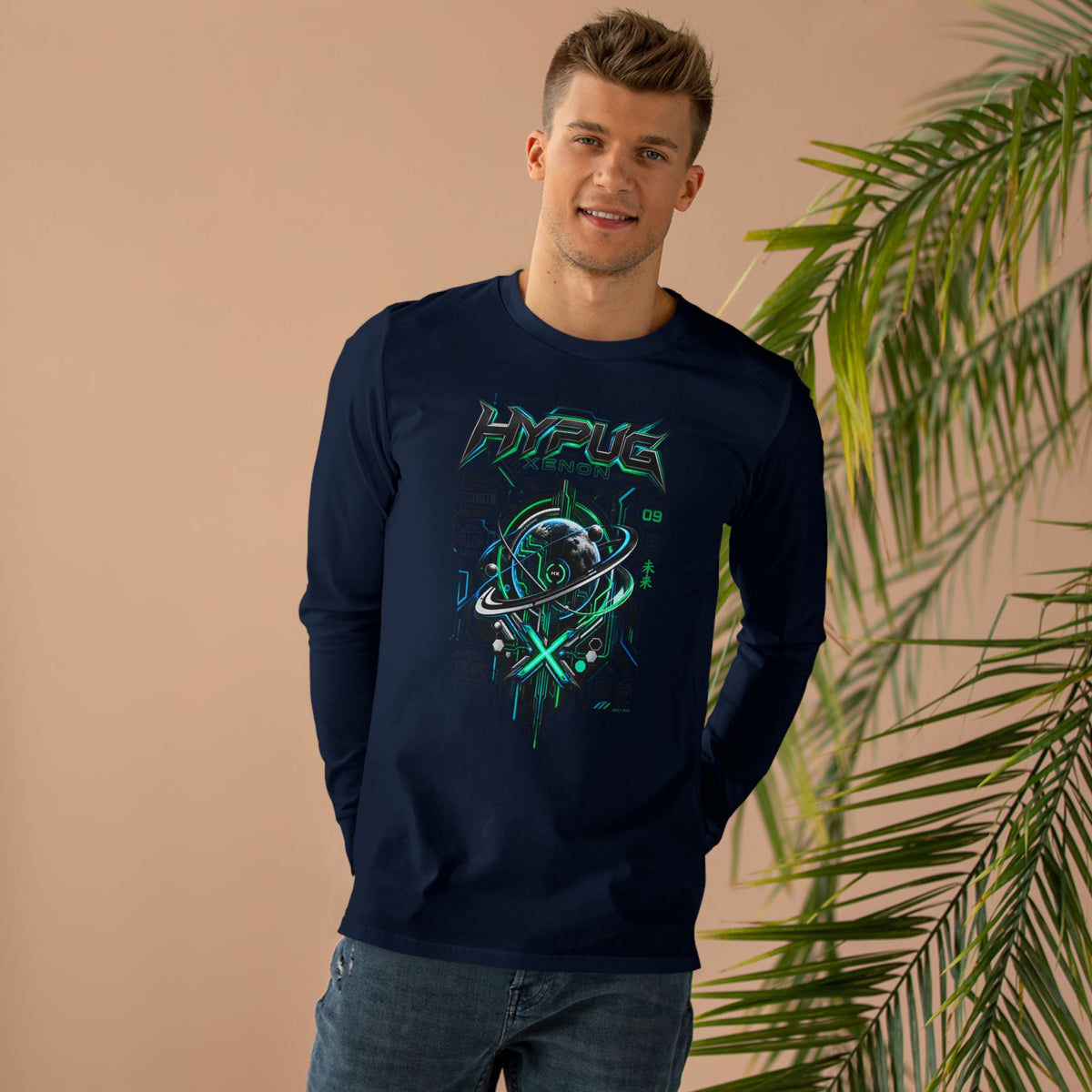 HYPUG XENON BLACK CIRCUIT Long-Sleeve Shirt — DROP 01