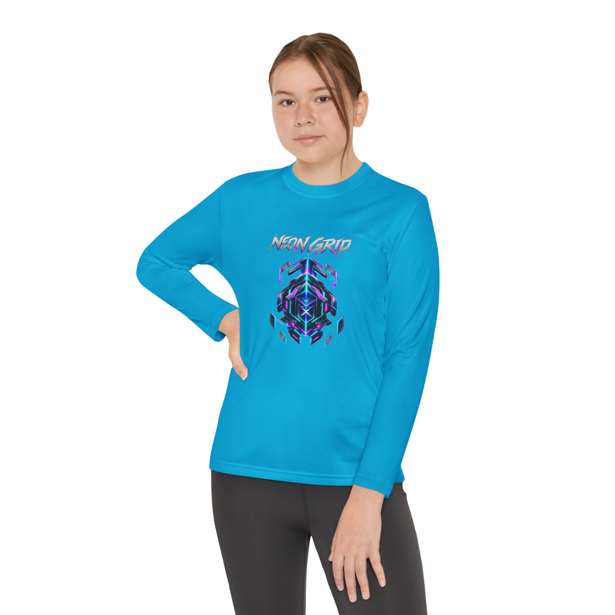 HYPUG XENON Neon Grid Long Sleeve Shirt — Drop 01