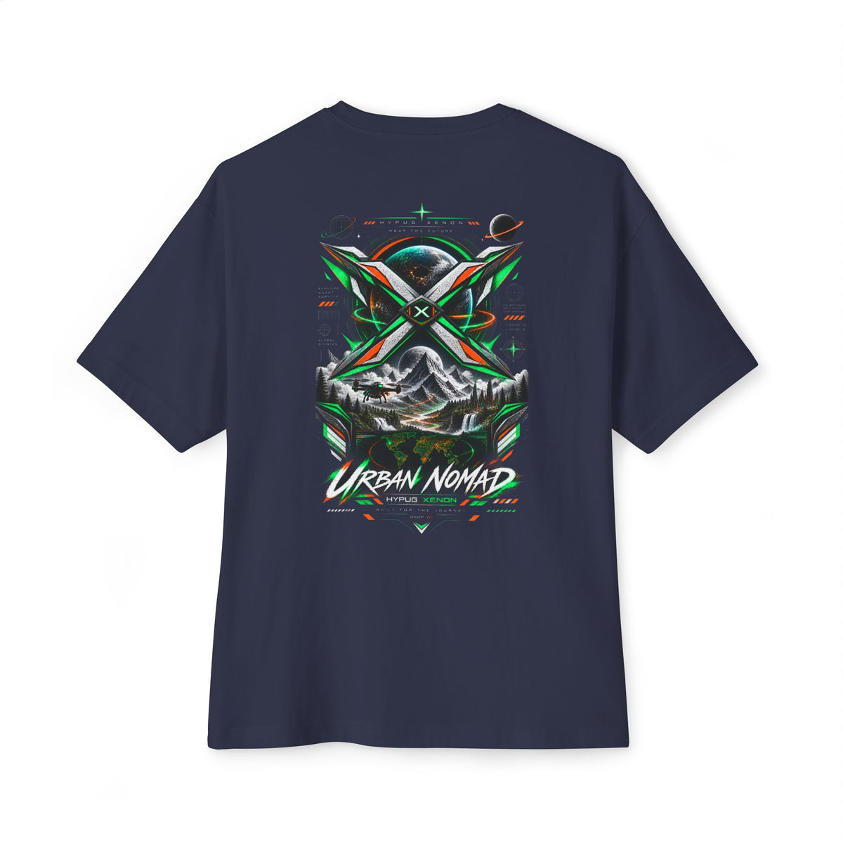 Urban Nomad Graphic Tee — HYPUG Xenon Mountain Explorer Design