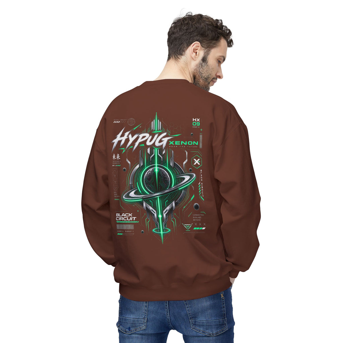 HYPUG XENON BLACK CIRCUIT Sweatshirt — DROP 01