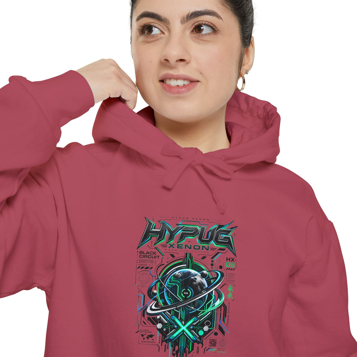 HYPUG XENON BLACK CIRCUIT Hoodie — DROP 01