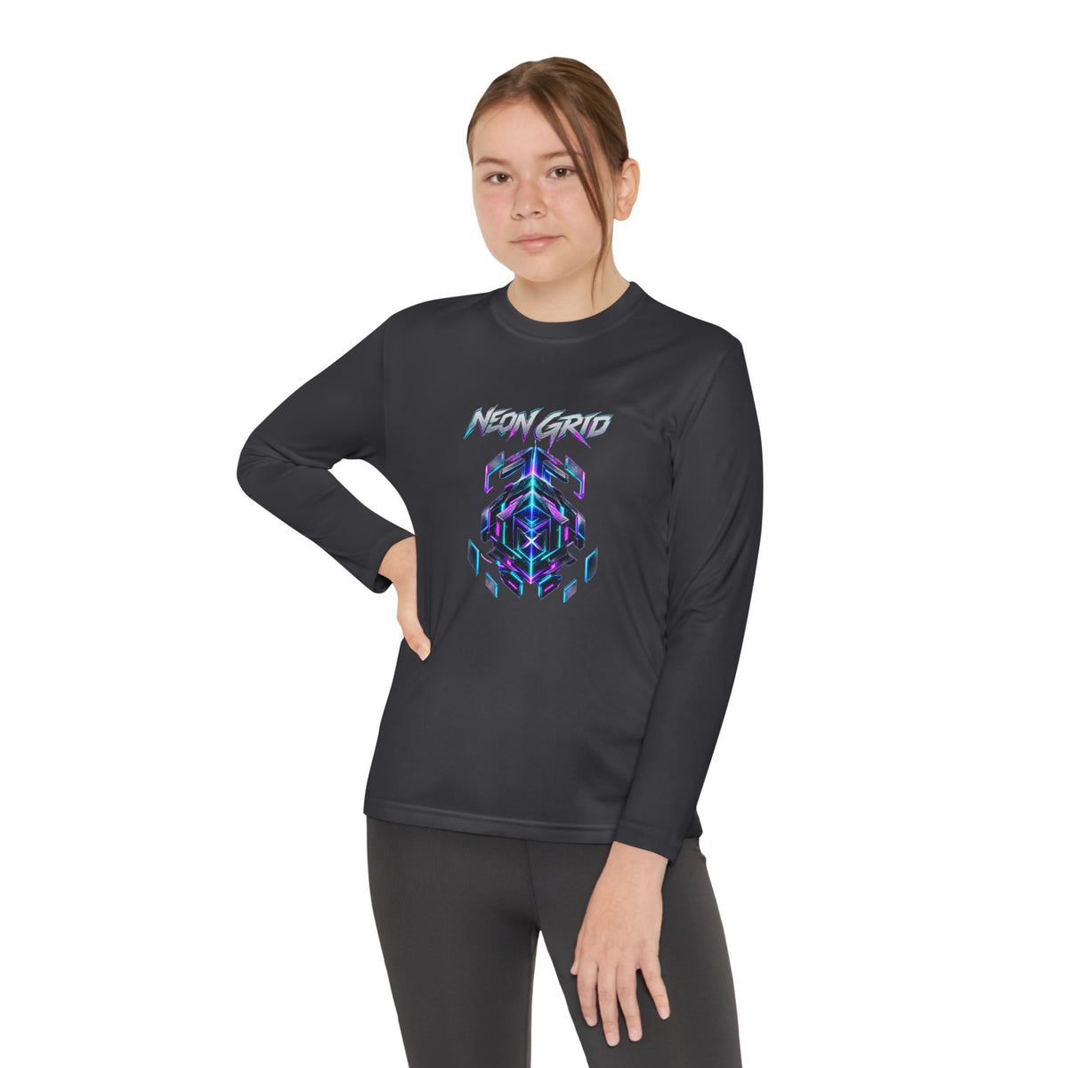 HYPUG XENON Neon Grid Long Sleeve Shirt — Drop 01