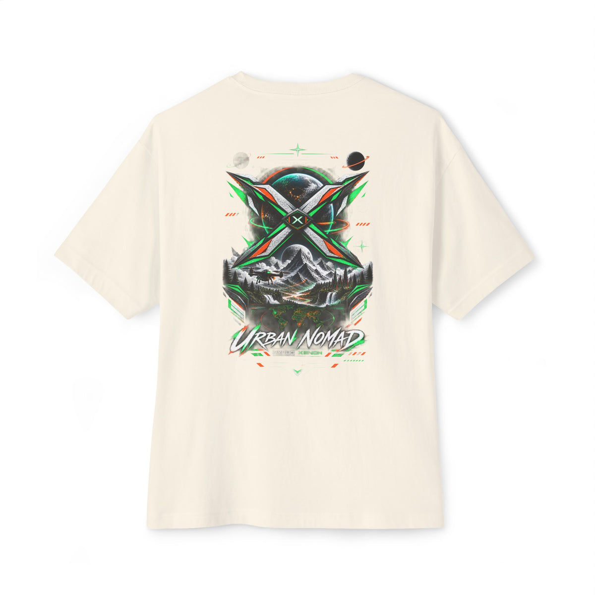 Urban Nomad Graphic Tee — HYPUG Xenon Mountain Explorer Design