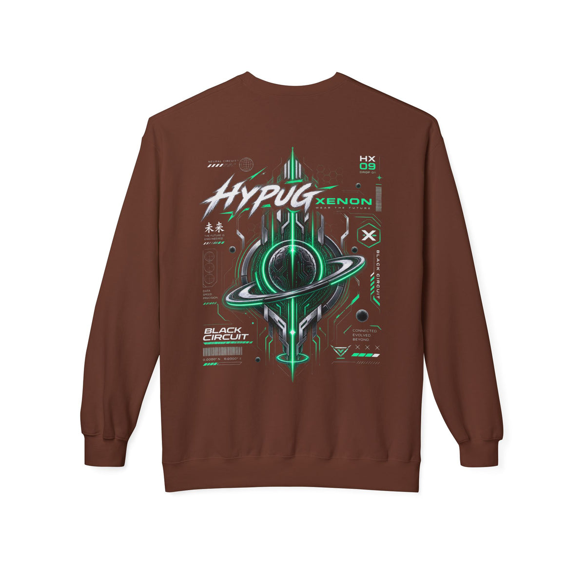 HYPUG XENON BLACK CIRCUIT Sweatshirt — DROP 01