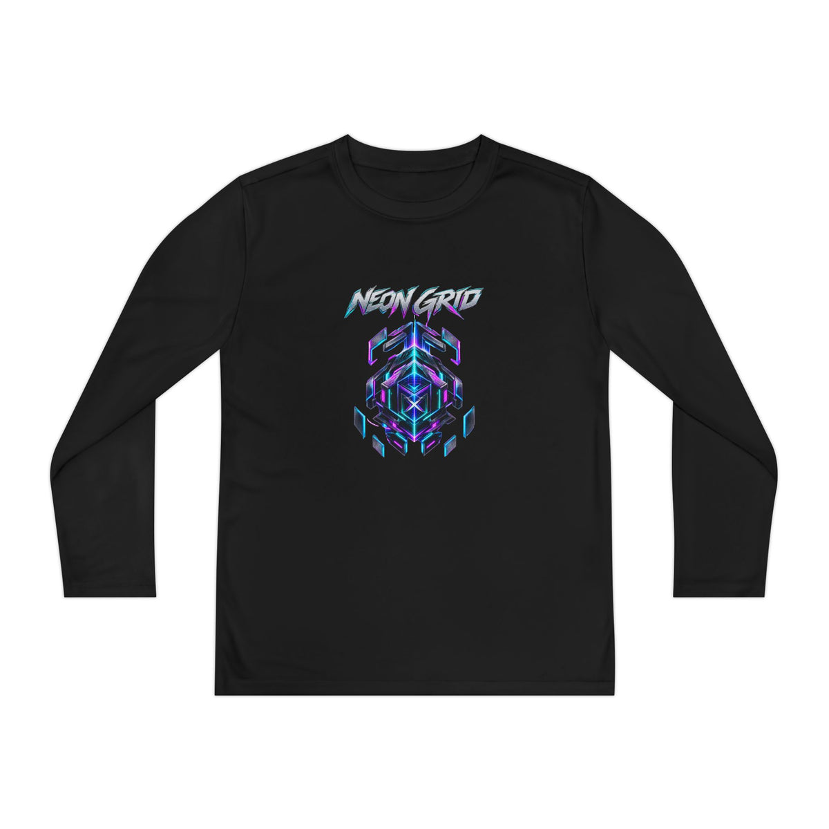 HYPUG XENON Neon Grid Long Sleeve Shirt — Drop 01