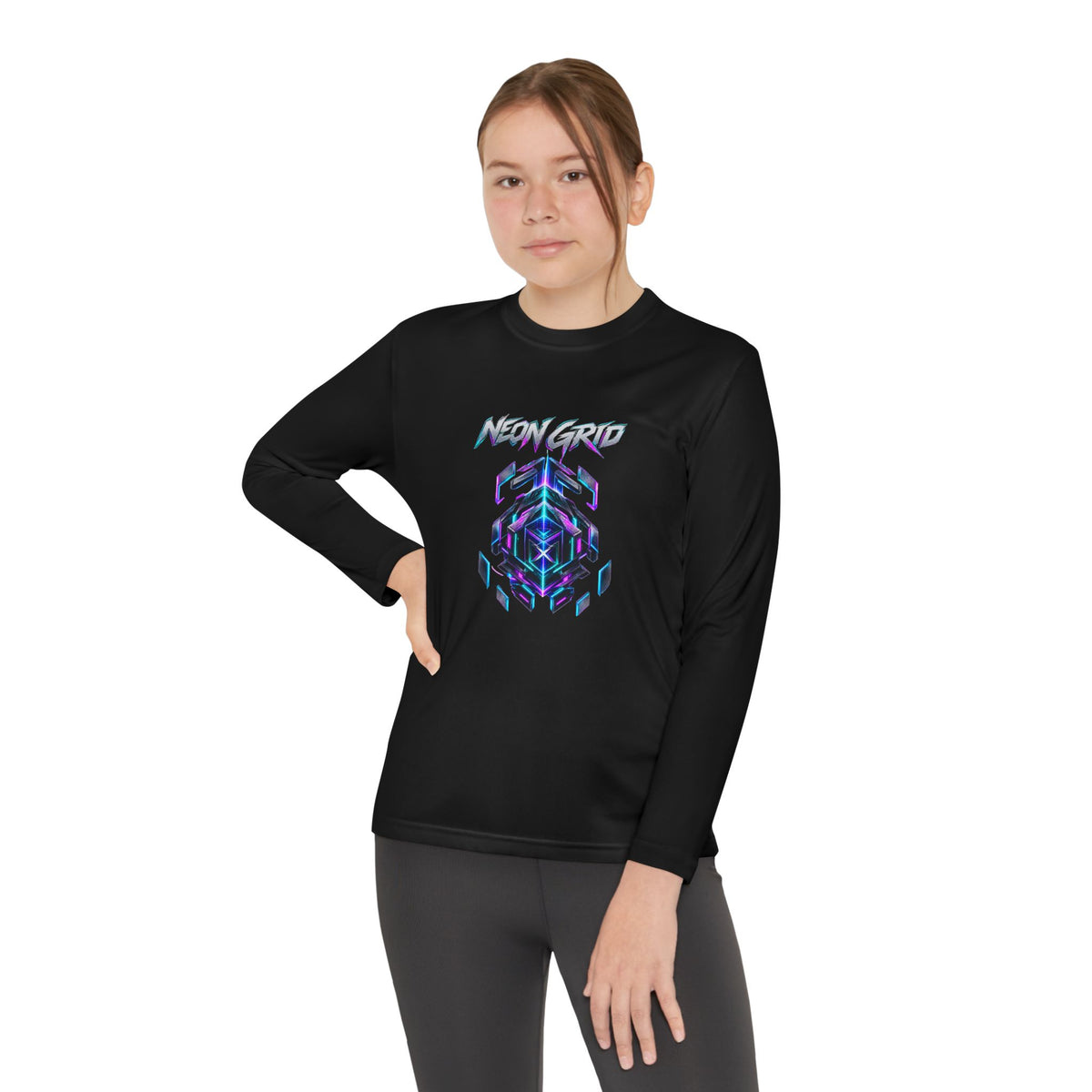 HYPUG XENON Neon Grid Long Sleeve Shirt — Drop 01
