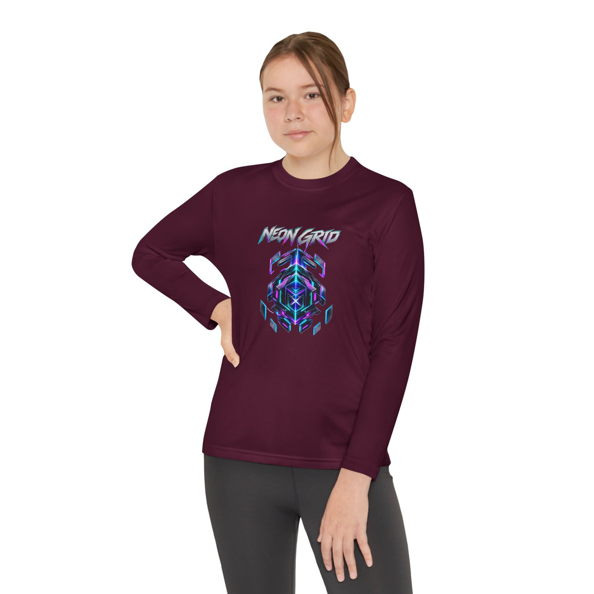 HYPUG XENON Neon Grid Long Sleeve Shirt — Drop 01