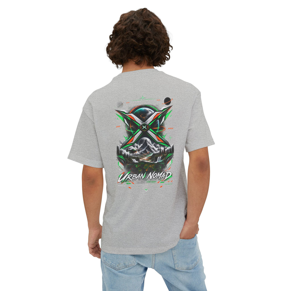 Urban Nomad Graphic Tee — HYPUG Xenon Mountain Explorer Design