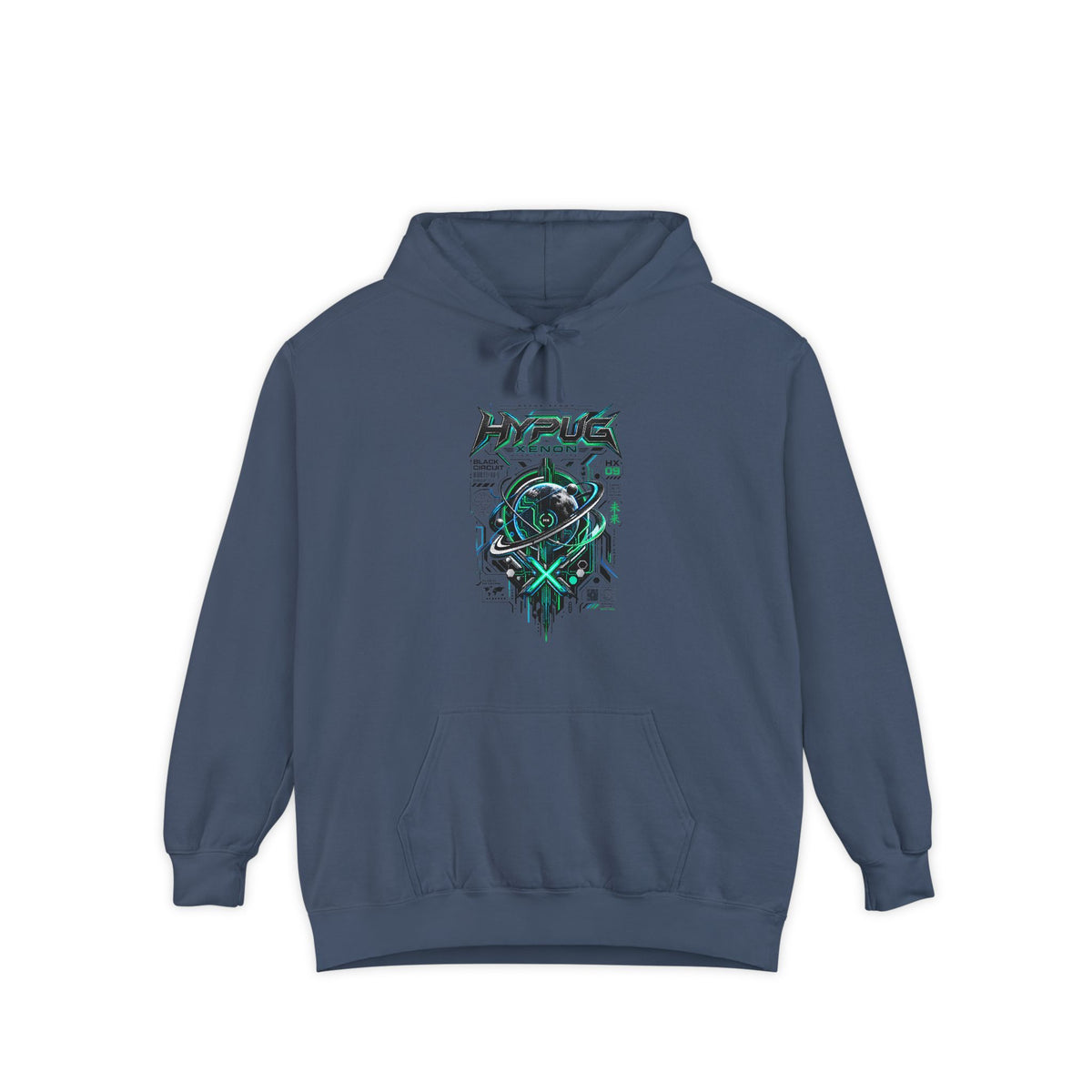 HYPUG XENON BLACK CIRCUIT Hoodie — DROP 01