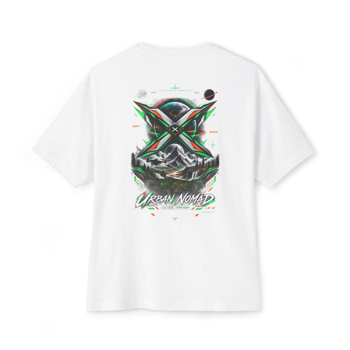 Urban Nomad Graphic Tee — HYPUG Xenon Mountain Explorer Design