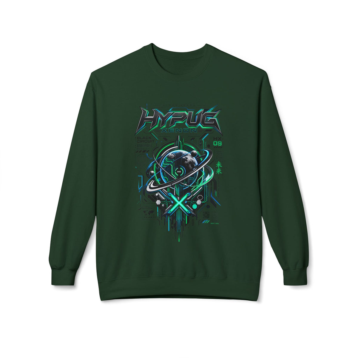 HYPUG XENON BLACK CIRCUIT Sweatshirt — DROP 01