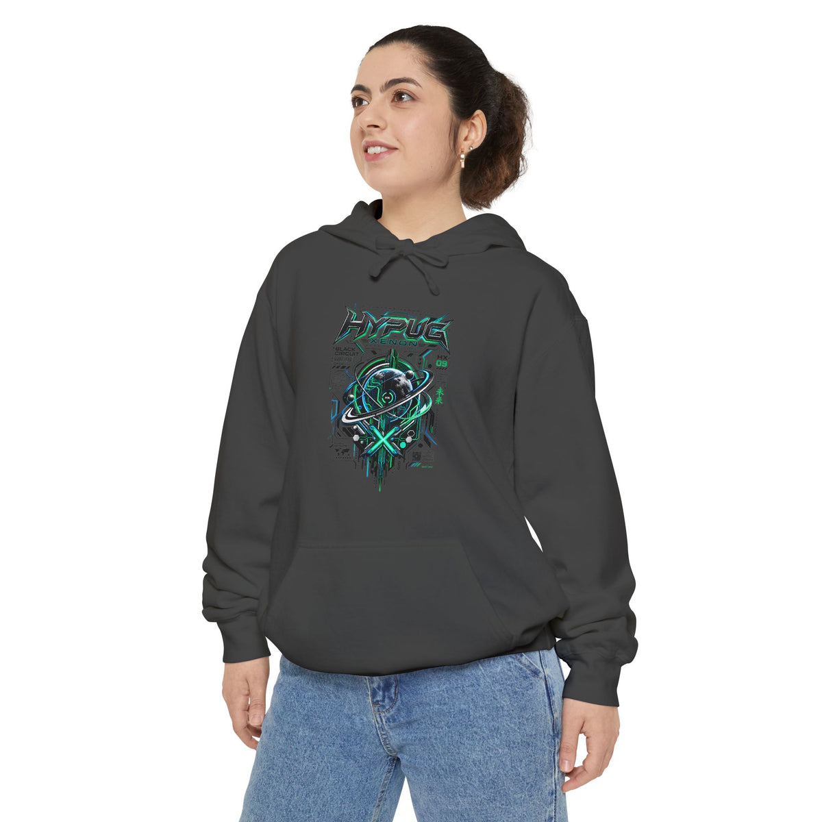 HYPUG XENON BLACK CIRCUIT Hoodie — DROP 01