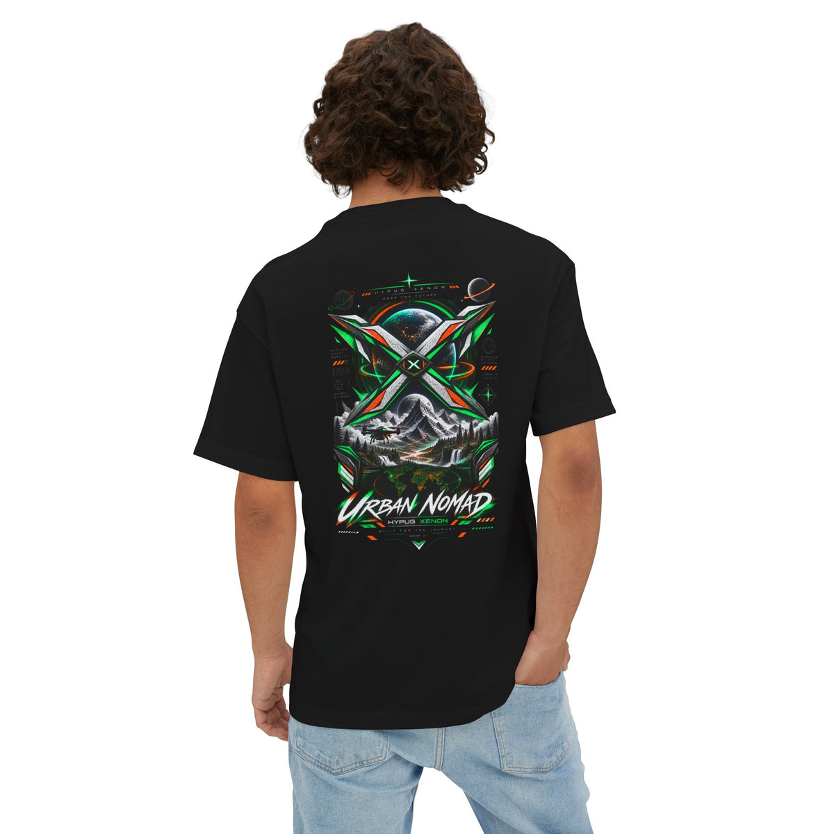 Urban Nomad Graphic Tee — HYPUG Xenon Mountain Explorer Design