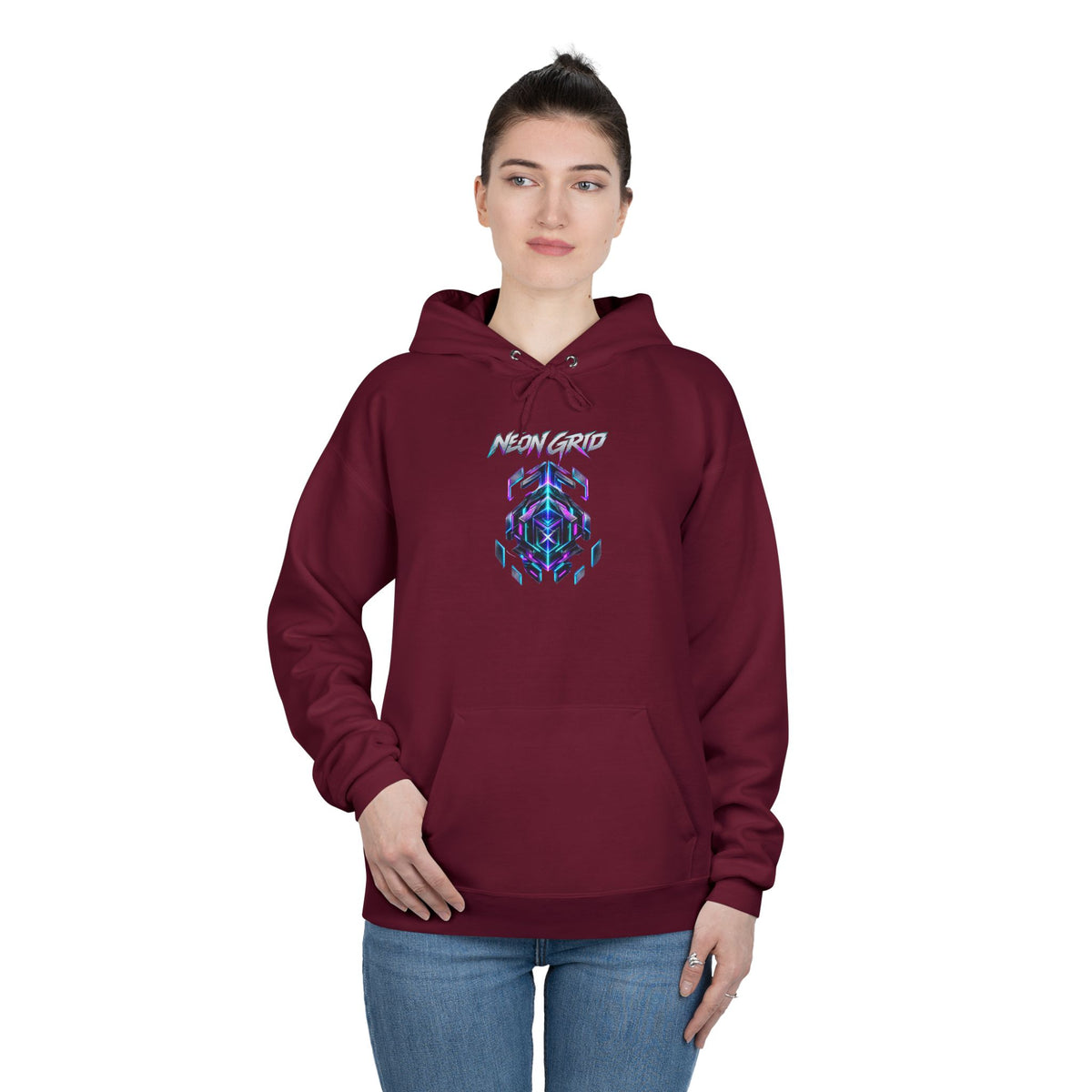 HYPUG XENON Neon Grid Hoodie — Drop 01