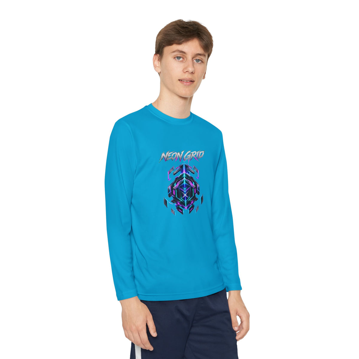 HYPUG XENON Neon Grid Long Sleeve Shirt — Drop 01