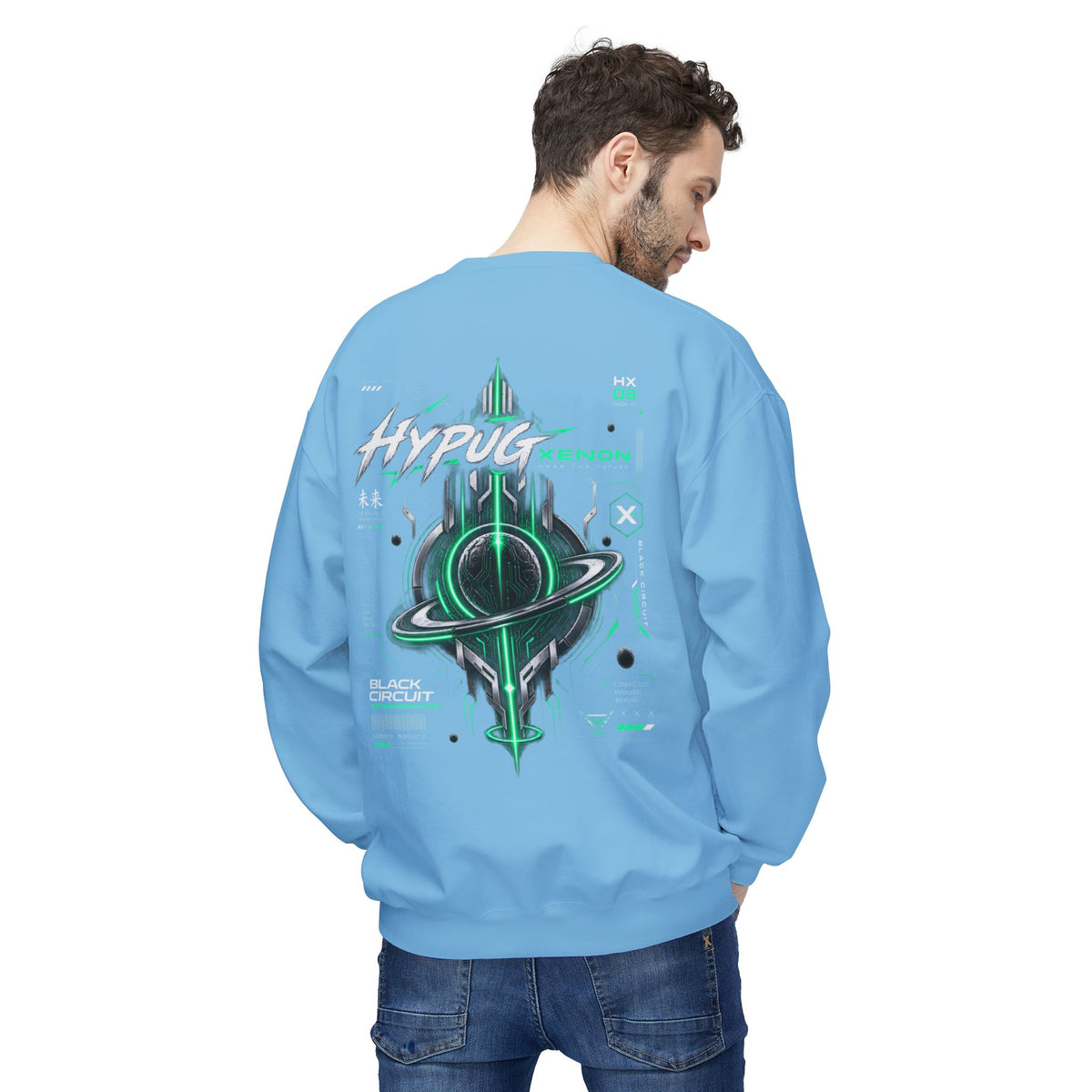 HYPUG XENON BLACK CIRCUIT Sweatshirt — DROP 01