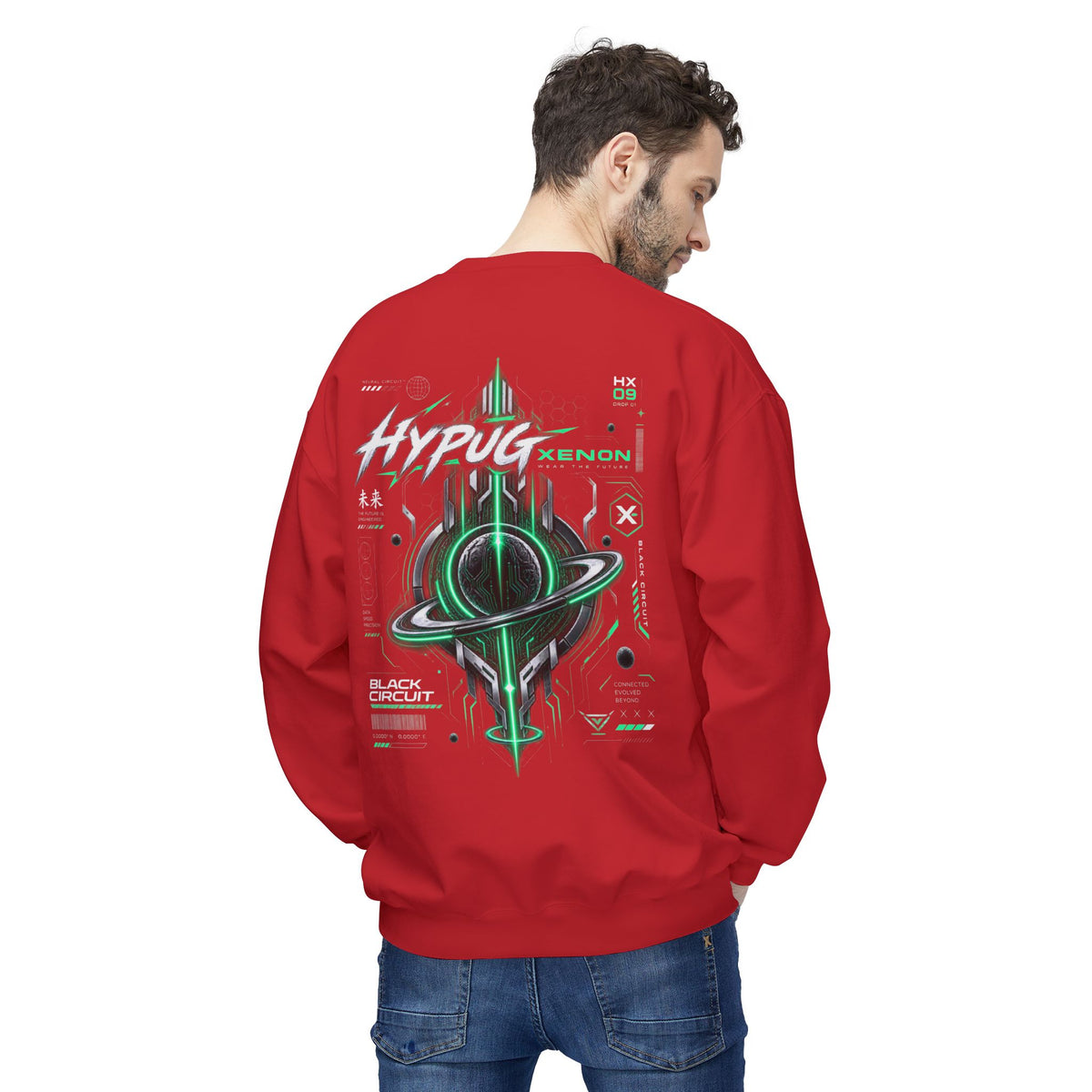 HYPUG XENON BLACK CIRCUIT Sweatshirt — DROP 01