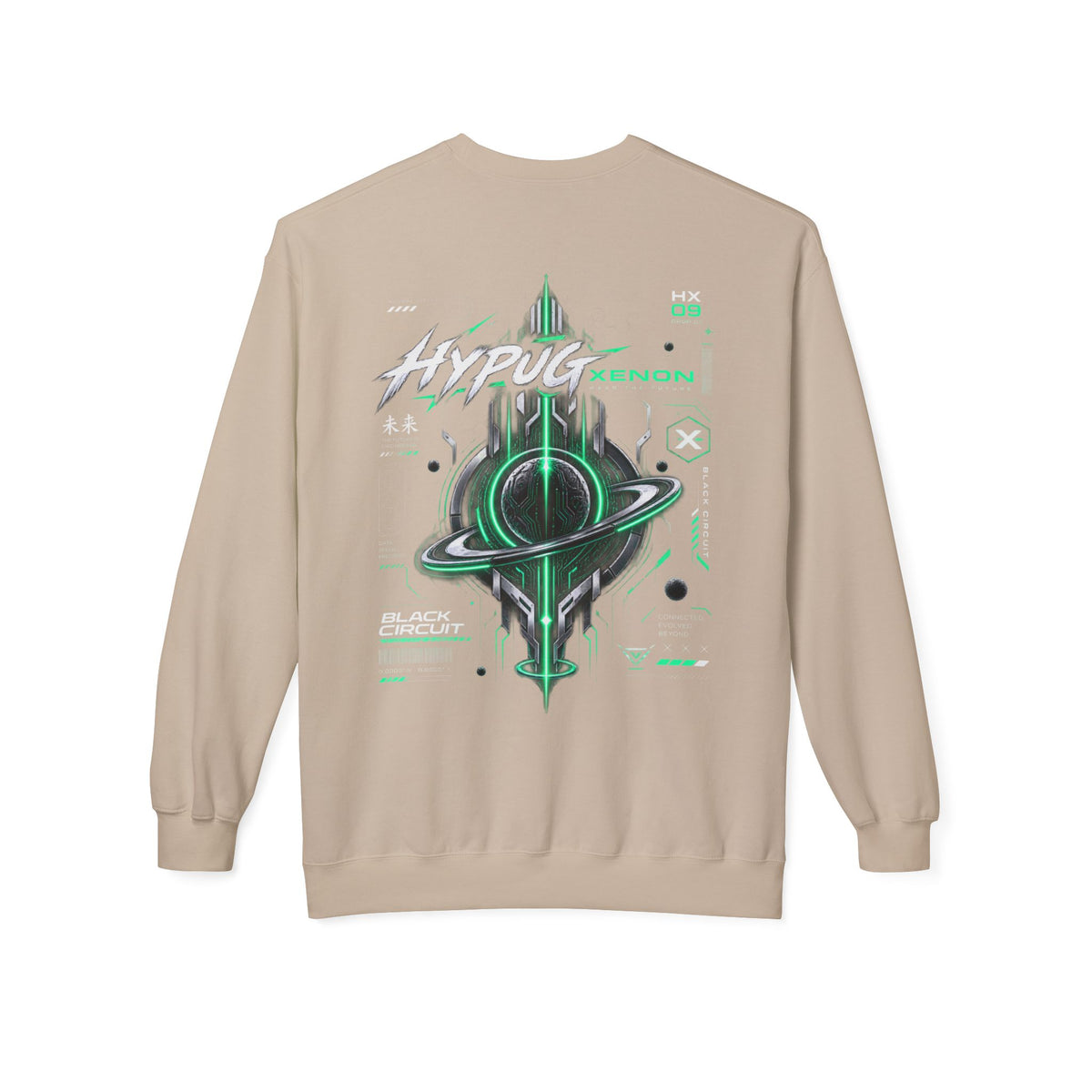 HYPUG XENON BLACK CIRCUIT Sweatshirt — DROP 01