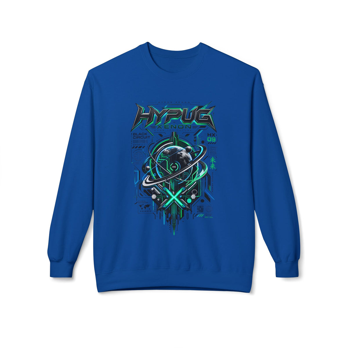 HYPUG XENON BLACK CIRCUIT Sweatshirt — DROP 01