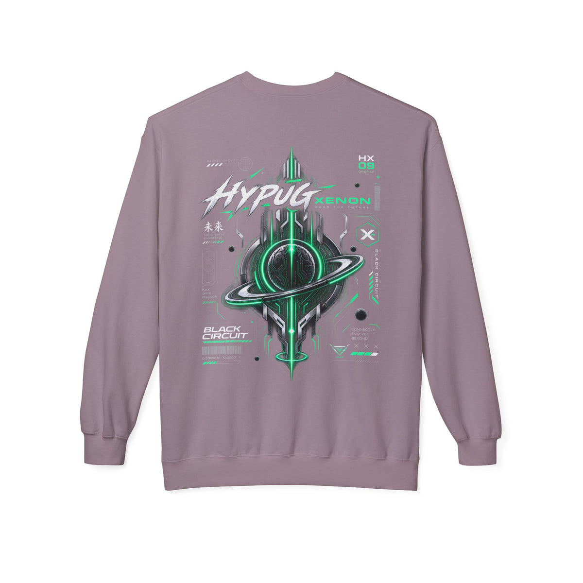 HYPUG XENON BLACK CIRCUIT Sweatshirt — DROP 01
