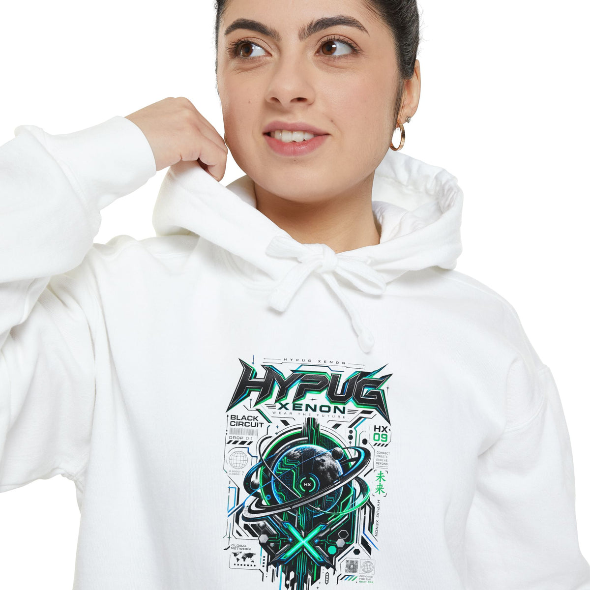 HYPUG XENON BLACK CIRCUIT Hoodie — DROP 01